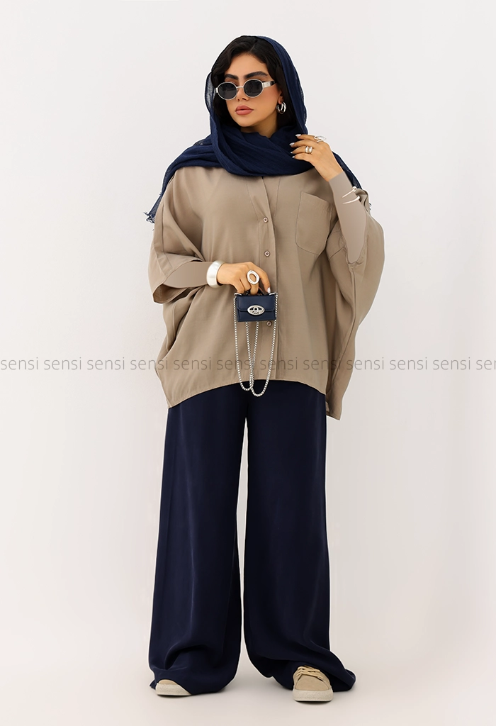 شومیز زنانه پری کیمونو یقه هفت کد1006284